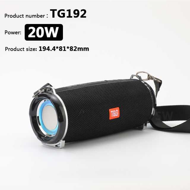 50W High Power TG187 Bluetooth Speaker Waterproof Portable Column For PC Computer Speakers Subwoofer