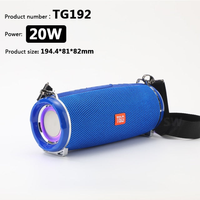 50W High Power TG187 Bluetooth Speaker Waterproof Portable Column For PC Computer Speakers Subwoofer